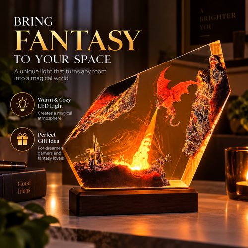 Fire Dragon Halloween Lamp By Almery