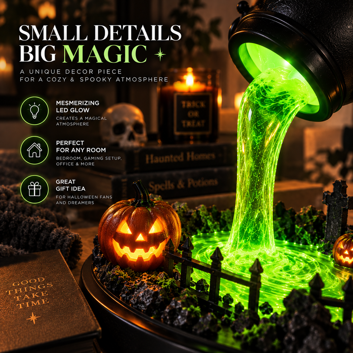 Witch Cauldron Lamp By Almery
