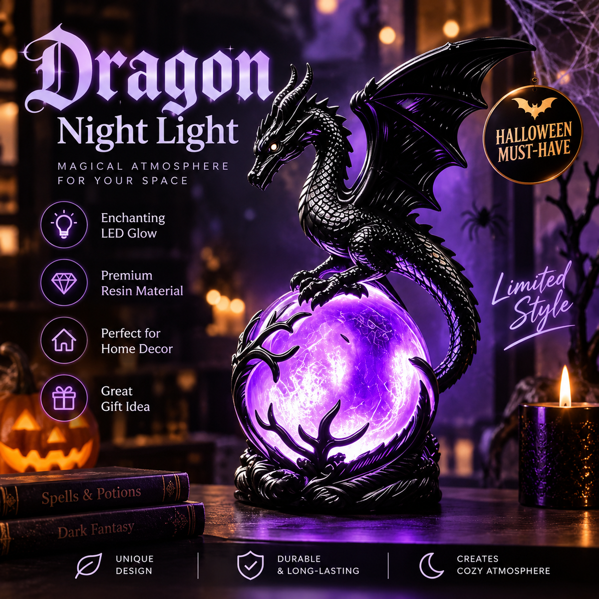 Dragon Night Lamp By Almery